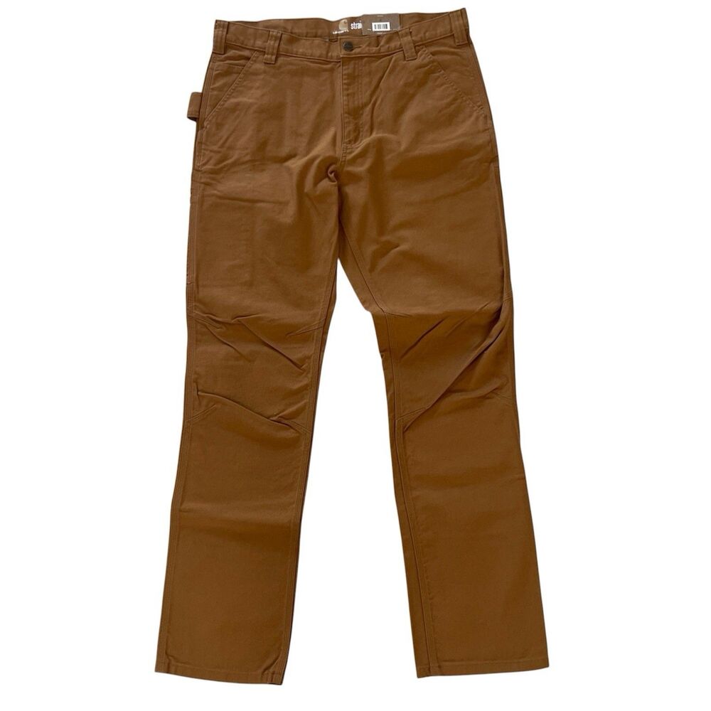 Carhartt Mens Rugged Flex Straight Fit Work Pants 36x34 Duck Dungaree Brown NEW